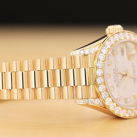 Rolex President 18k Gold Ladies Watch w/ factory box + hang tag!! - Picture 9 of 9